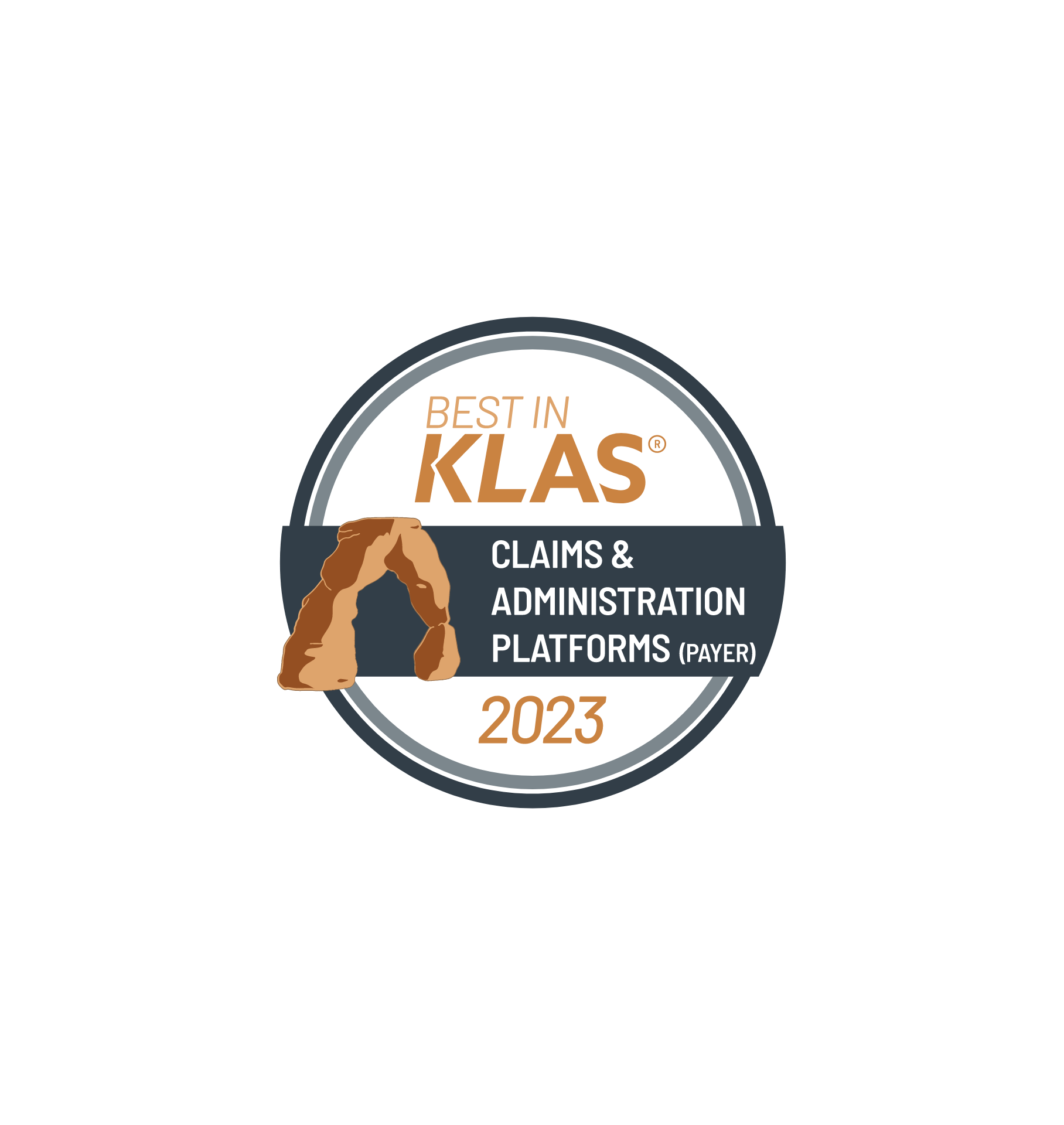 Image of Best in KLAS 2023 Claims and Administration Platforms Logo